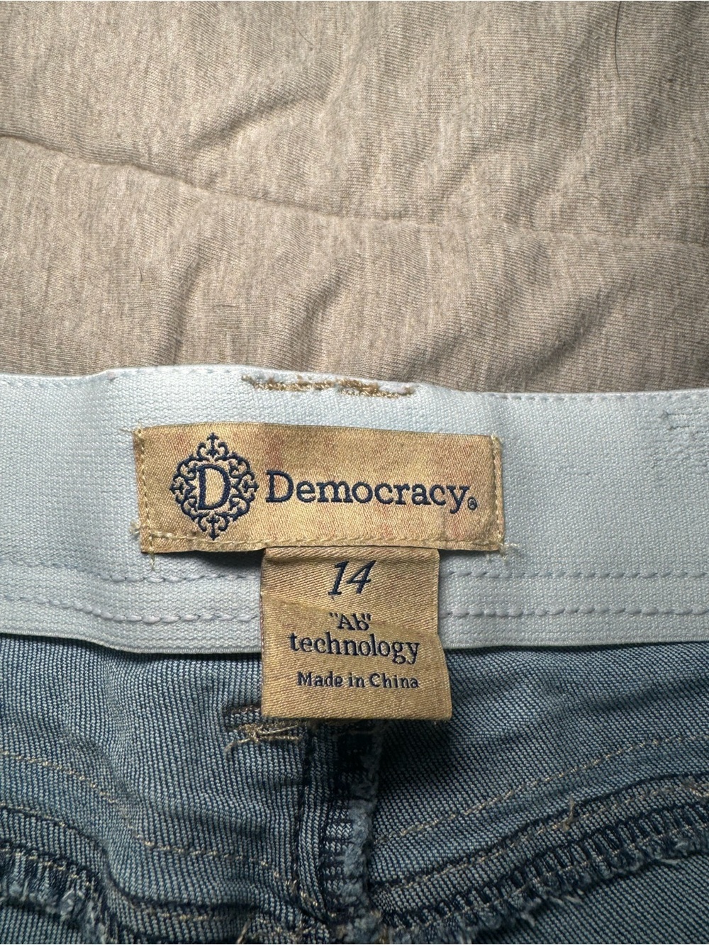 Democracy Ab Solution Skinny Ankle Jeans Women’s 14 Medium Wash Stretch - Picture 5 of 8